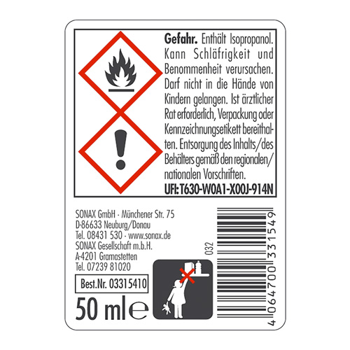 SONAX 03315410 Schlossenteiser Thekendisplay 50ml