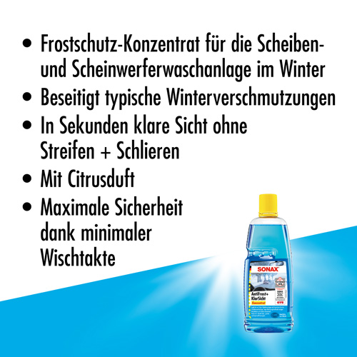 SONAX 03323000 Antifrost + Klarsicht Konzentrat Citrus 1L
