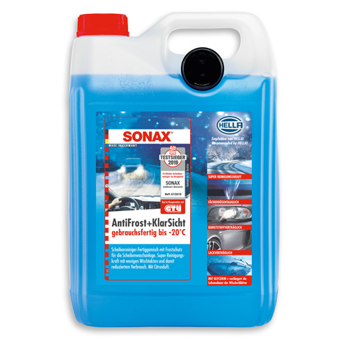 4x SONAX 03325000 Antifrost + Klarsicht bis -20 °C Citrus 5L