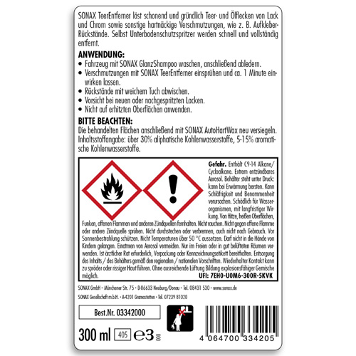 SONAX 03342000 Teerentferner 300ml